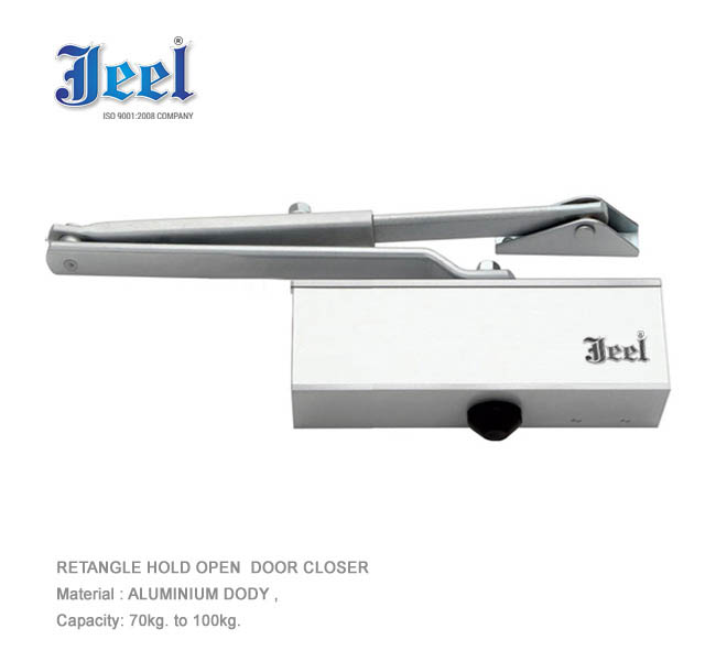 Silver Body Retangle Hydraulic Door CLoser Manufacturers - Suppliers  Jeel Brand Rajkot Gujarat India